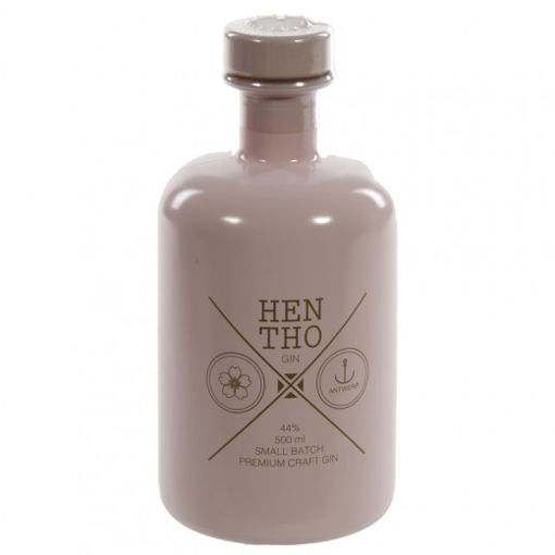 Afbeeldingen van HENTHO PINK GIN 44% 50 CL FLES