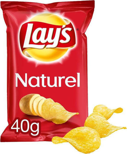 Afbeeldingen van LAYS CHIPS NATUREL STUK 40G