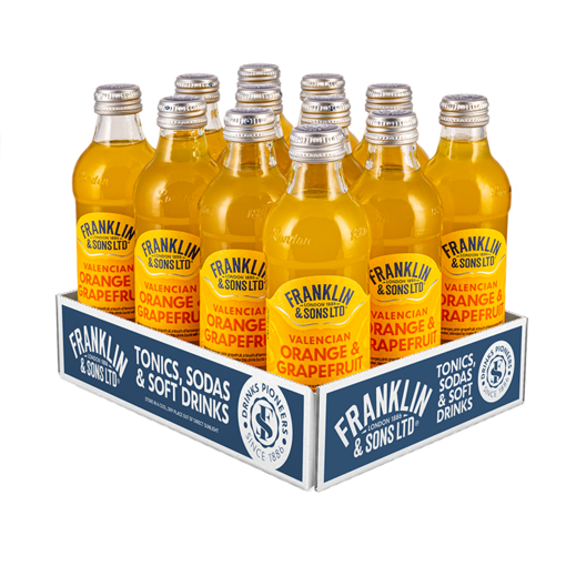 Afbeeldingen van FRANKLIN'S ORANGE & GRAPEFRUIT 12X27,5CL